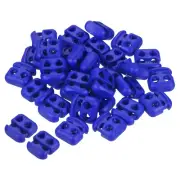 Cord Locks, 30 Pack Oval Spring Toggle Stopper, Dark Blue