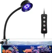 30 Watts Aquarium LED Reef Light, Dimmable Full Spectrum Marine LED Fish Tank Li