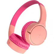 Belkin SoundForm Mini 2 Wireless Headphones for Kids - Pink Volume Limited to -85dB - Spill Resistant & Durable - Up to 30 Hours Battery Life with USB-C Fast Charging - 2 Years Warranty [AUD002btPKV3]