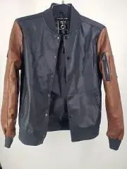 NEW Fried Denim NYC Brown & Navy Varsity Bomber Jacket Size: Small NWT