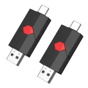 128GB USB C Flash Drive 2 Pack Dual Drive Type C + USB A 128GB USB 2.0 Drive ...