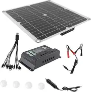 1Set Monocrystalline Solar Panel Kit High Conversion Efficiency Lightweight Solar Board for Battery Charger for Outdoor Power Needs