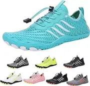 [Generic] Outlivia Barefoot Shoes, Hike Footwear Barefoot Womens, Non-Slip Five Fingers Wide Toe Box Quick Dry Water Shoes Beach Shoes