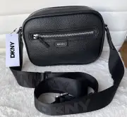 DKNY Black Logan Camera Crossbody Small Bag Purse Zip Around ~ MSRP:$ 148 ~ NWT