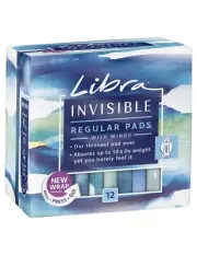 Libra Pads Invisible Reg 12's