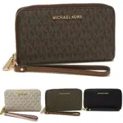 NWT MICHAEL KORS Signature Jet Set Flat Multifunction Phone Case