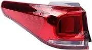Car Taillight Assembly Auto Inside Outside Rear Tail Lamp Turn Signal Warning Brake Light Fog Light ，Compatible for Chery Tiggo 7 2016-2019(Outer Left)