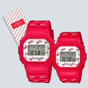 CASIO 卡西歐 G PRESENTS LOVERS COLLECTION 2020 限量天使與惡魔 情人對錶-紅(LOV-20B-4)