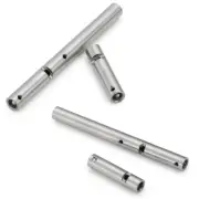 2SET For 1/10 RC Axial Wraith RR10 Yeti Stainless Steel Rear Axle Tubes Upgrade
