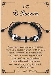 Gifts for Teen Boys, Basketball Soccer Baseball Bracelet Gifts for Boys Players Team Son Grandson Nephew Friend, Graduation Birthday Gifts for Teen Boys