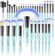 Makeup Brushes, VANDER Professional 32pcs Foundation, Concealer, Eyeshadow & Eyeliner Cosmetic Brush Set, Blue (Cosmetic Bag Not Included)