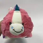 Kids Pink Unicorn Plush to Travel Pillow super soft comfy New reversible