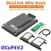 External Graphics Card Dock PCI-E 4.0 X4 ReDriver Optional M.2 M Key Adapter New