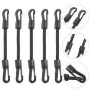 5 Pcs Short Straps with Canopy Elastic String Hook Travel