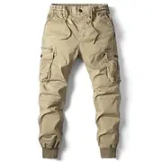 Men's Cargo Pants Cargo Trousers Trousers Tactical Drawstring Elastic Waist Multi Pocket Plain Breathable Outdoor Full Length Casual Daily Casual Tactical Army