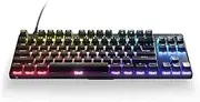 SteelSeries Apex 9 TKL Compact OptiPoint 1.0-1.5mm Adjustable Actuation Switch Mechanical Gaming Keyboard US Layout - OLED Smart Display - Media Controls - Per Key Prism RGB Illumination