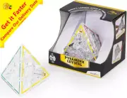 MEFFERTS Crystal Pyraminx Twist and Solve Puzzle Cube