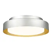 12" Flush Mount Ceiling Light, 3CCT Modern LED Ceiling Light in Brushed Nicke...