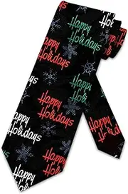 [Steven Harris] Merry Christmas Neck Tie - Happy Holidays
