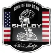Fan Emblems Shelby Cobra Snake Logo Car Badge - 11124-005
