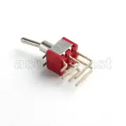 5 × Mini Right Angle Toggle Switch Switches DPDT 3 Position ON OFF ON PCB Mount