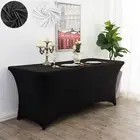 Tablecloths Wedding Rectangle Event Party Black Table Cloth Trestle Table Cover