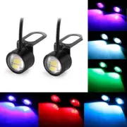2pcs Motorcycle Strobe LED Eagle Eye Tail Light Brake Light Rear Warning Light