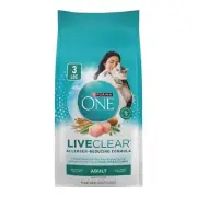 Purina ONE LiveClear Allergen-Reducing Dry Cat Food Formula, 3 lb. Bag