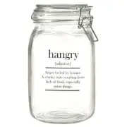 Circleware - Oakland 1.4Ltr Glass Canister with Hemetic Lid Hangry
