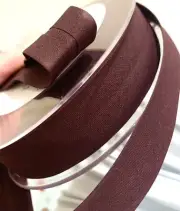 2m x 25mm Wine Deep Berry Burgundy Flat Fabric Bias Binding Poly Tape Double