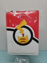 Pokemon Pokeball Pikachu Trading Card Binder 200-400 Card Holder Zip-Up binder