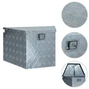 Aluminium Box 737/381x410x460 mm Silver vidaXL