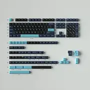 172 Keys Double Shot Keycaps Cherry Profile Hammerhead Dark Keycap Set Fit for Alice Keyboard 61/64/87/104/108 Cherry MX Switches ISO ANSI Layout Mechanical Keyboard