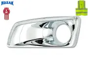 Chrome Plastic Fog Bezel Built-in LED Light Strip Left Side For Kenworth T660