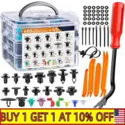 725/680Pcs premium metallic stainless steel fastener rivet clips removal tool~