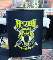 Aplus9 Design Tattoo Stainless Steel Liquor Flask Alcohol Whiskey Screw Cap