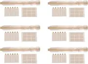 Computer Screen Adhesive Strip, Transparent Double Sided Mount Holder Tab with Plastic Brackets for Filter Application