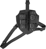 [Mealoodiousmusea] Sword Shoulder Frog Carrier Sword Holder for Pirate Medieval Knight Black