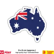 Vinyl Sticker Decal Australia Flag Map Aussie Car Laptop Scrapbook Window