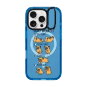 iPhone 16 Pro Impact Ring Stand Case MagSafe Compatible Today Workout with The Pug