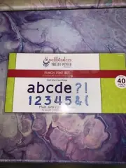 Spellbinders *PLAIN JANE LOWER CASE* Presto Punch Die Cut Metal Emboss PT-F02