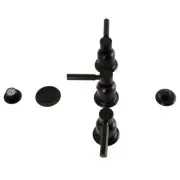Kingston Brass KB632.DL Concord 1.5 GPM Widespread Bidet Faucet - Black
