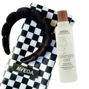 Aveda Headband, Hair-towel Head wrap and Rosemary Mint body lotion Set