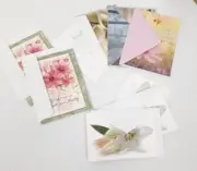 Lot of 9 Catholic Charity Cards Sympathy, Easter, Health/Healing Tree of Life