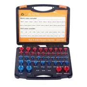 44pcs Thread Checker, Inch & Metric Thread Gauge, Nut and Bolt Thread Identifier