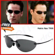 Ultralight Polarized Sunglasses Men Rimless Driving Sun Glasses Matrix Neo Style