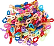 [Generic] Eyeglass Chain Ends Eyeglass Chain Loops Holder Gel Eyeglass Connectors, 50