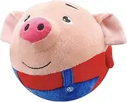 Electronic Plush Jumping Dog Toy - Pet Bouncing Balls Washable Cartoon Rabbit Sound Electronic Toys for Dogs (A)