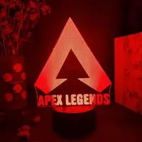 在飛比找蝦皮購物優惠-APEX英雄遊戲LOGO小夜燈創意標誌房間桌面裝飾禮物七彩3