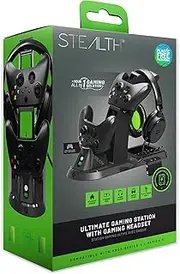 STEALTH Ultimate Gaming Station for XBOX Series X/S, with Matching Headset and Controller Stand, 2m braided USB-C Charging Cable and Rechargeable Battery Pack